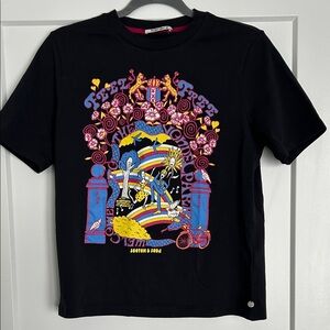 Scotch & Soda Women’s Graphic Black T-Shirt